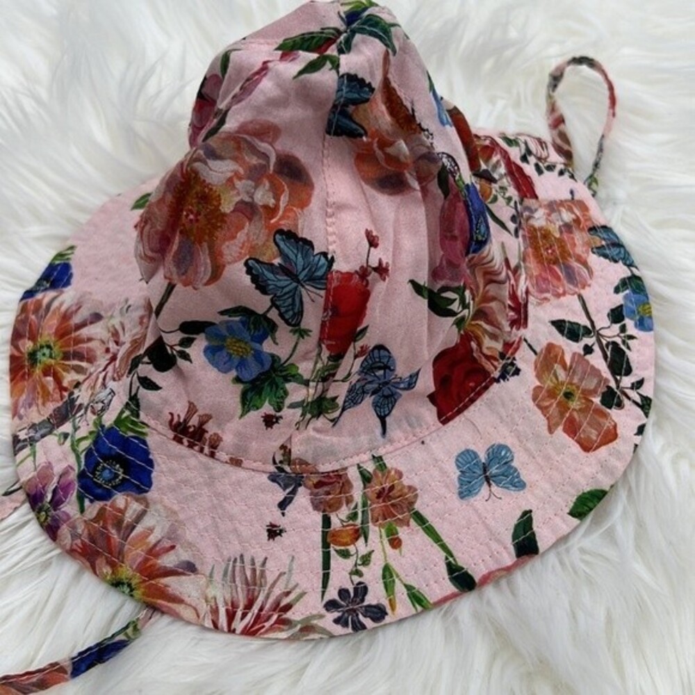 Nathalie lété X H&M Floral Patterned Sun Hat with Ties - Picture 5 of 5
